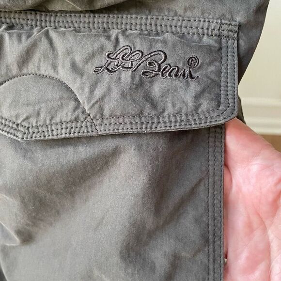 L.L. Bean Women’s Baxter State Parka Goosedown Olive Green Coat $329 M Petite - Picture 4 of 13